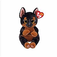 TY Fritz The Tan And Black Dog Plush - Small