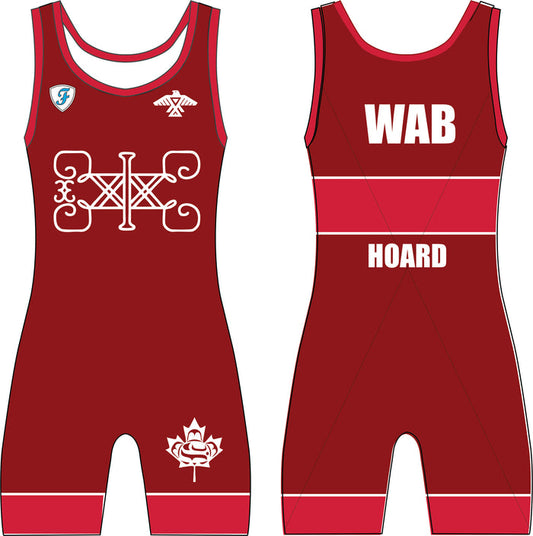 Wabanaki Wrestling Team Singlet Red