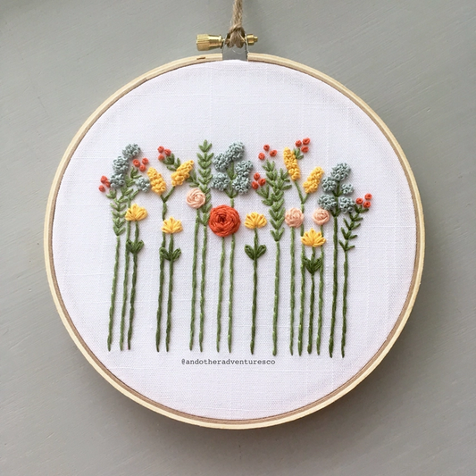 Wildflower Indian Summer Hand Embroidery Kit #4021WS