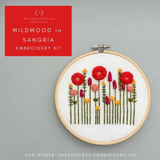 Wildwood Sangria Hand Embroidery Kit #4112WS