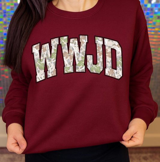 WWJD Camo Graphic Tee