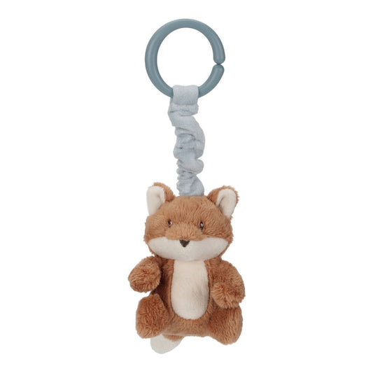 Little Dutch Zittertier Fuchs Forest Friends in Blau – weiches Zieh- und Schüttelspielzeug für Babys